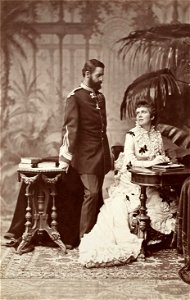 Carol I with his wife Elisabeth