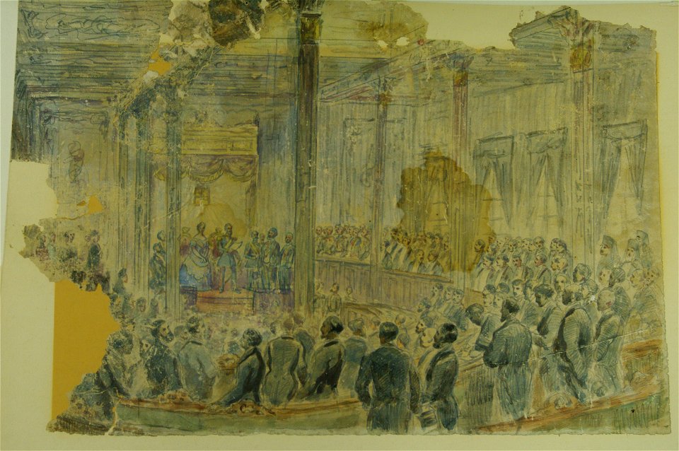 Carol Popp de Szathmari - Şedinţa festivă a Camerei la proclamarea Regatului în 14 martie 1881