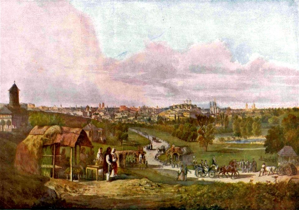 Carol Popp de Szathmáry - Vederea Bucurestiului
