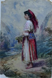 Carol Popp de Szathmari - Tânără ţărancă