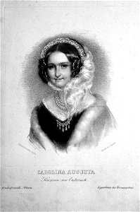 Carolina Auguste von Bayern Prinzhofer Litho