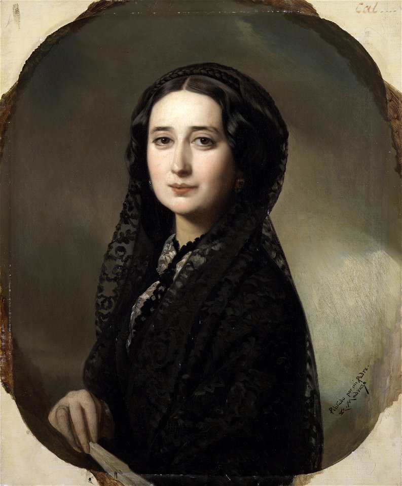 Carolina Coronado, por Federico de Madrazo