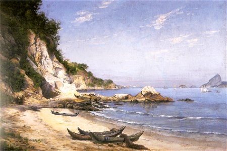 Caron (1884), Praia da Boa Viagem. Free illustration for personal and commercial use.