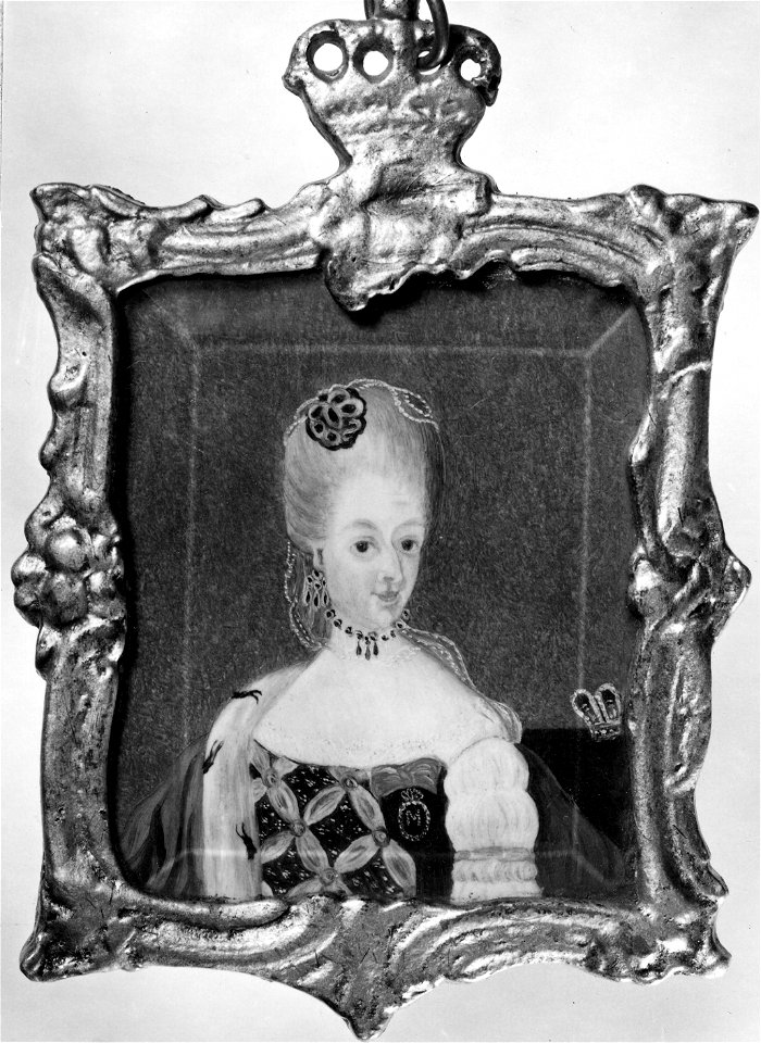 Caroline Mathilde, 1751-1775, drottning av Danmark - Nationalmuseum - 31845