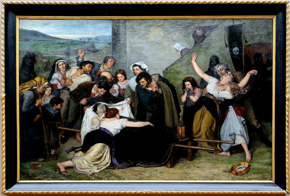 Carolus-duran, l'assassinato o ricordo della campagna romana, ante 1866