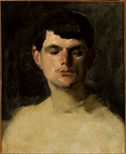 Carolus-Duran (1838-1917) - Study of a male head - M.Ob.462 MNW - National Museum in Warsaw