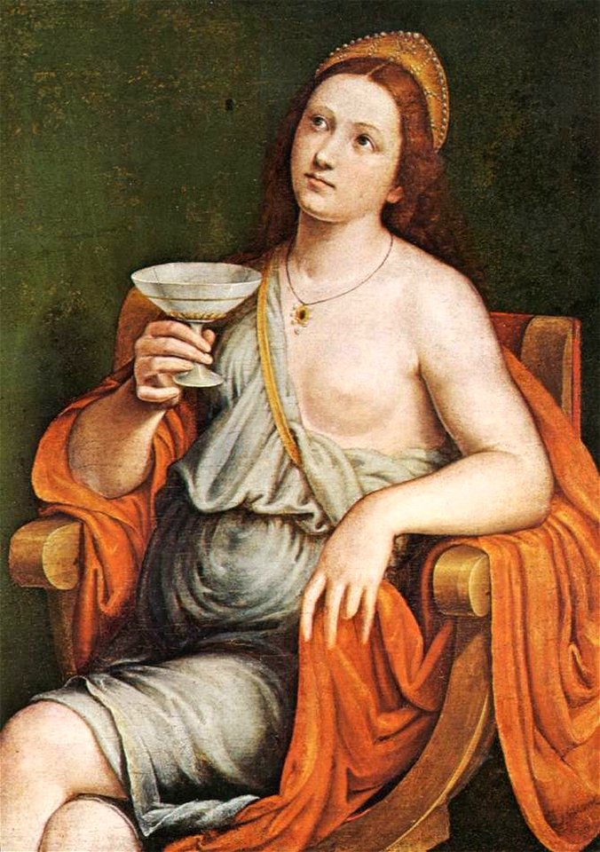 Caroto, Giovanni - Sophonisba Drinking the Poison - 1615