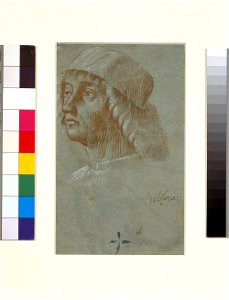 Carpaccio - Study of a Man's Head (verso), about 1514-1520