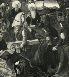 Carpaccio - Cristo cade sotto la croce e Svenimento della Madonna, Museo Nazionale del Palazzo di Venezia
