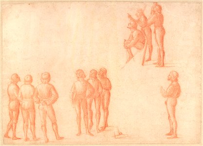Carpaccio - Groups of Male Figures, c. 1514