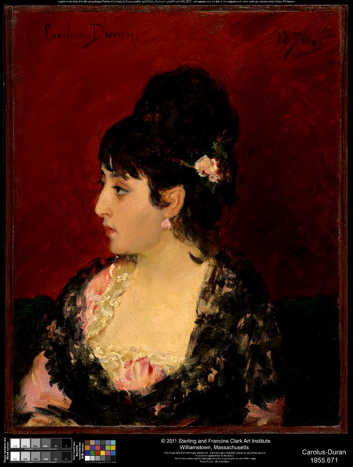 Carolus-Duran - Spanish Woman (Portrait of Eva Gonzalès^) - 1955.671 - Clark Art Institute