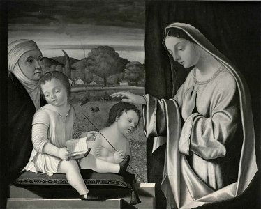 Carpaccio - Madonna con Bambino, san Giovannino e santa Elisabetta, Van Diemen-Lilienfeld Galleries