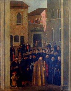 Carpaccio - L'ingresso del Podesta' Contarini a Capodistria. Museo Civico Sartorio, Trieste