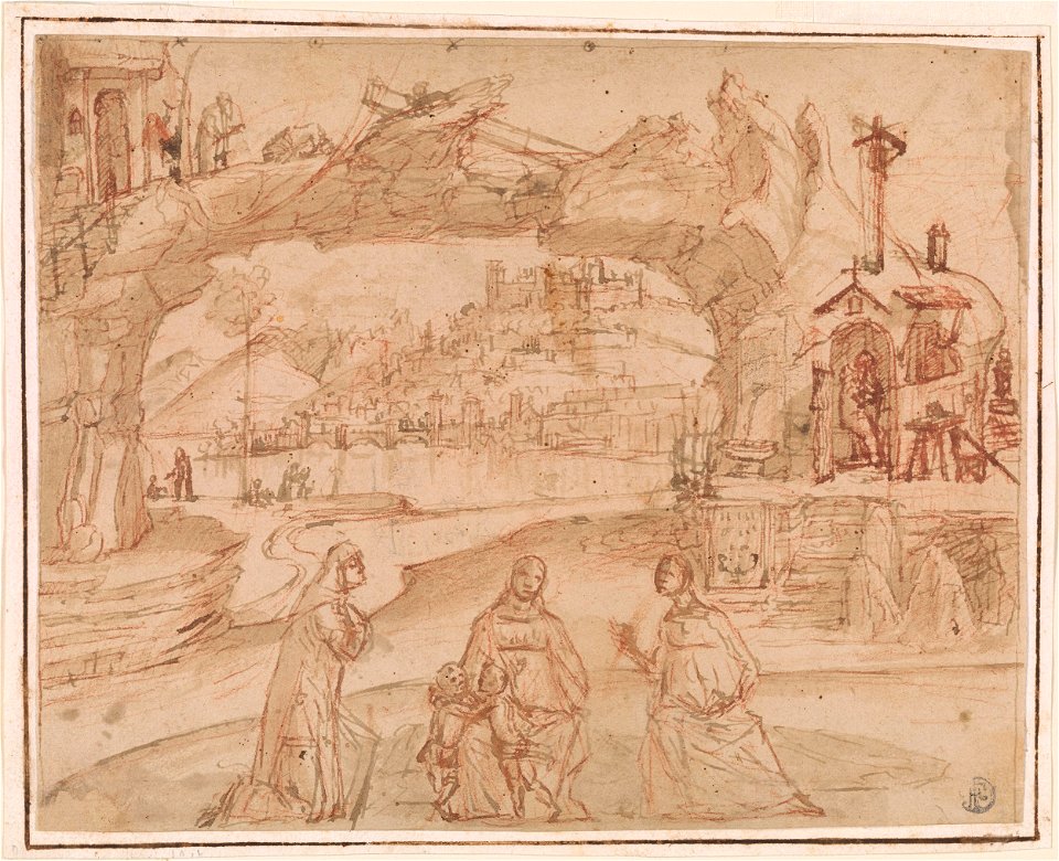 Carpaccio - Virgin and Child wth Saints in a Landscape, ca. 1500-1510