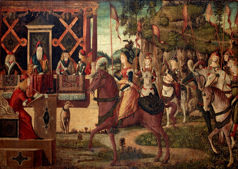 Carpaccio - L’Ambassade qu’Hippolyte, la reine des Amazones envoie à Thésée, roi d’Athènes, Vers 1495