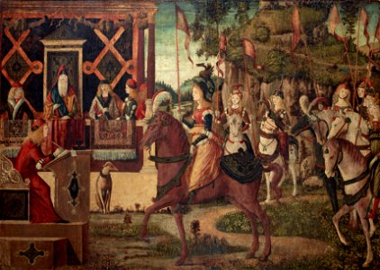 Carpaccio - L’Ambassade qu’Hippolyte, la reine des Amazones envoie à Thésée, roi d’Athènes, Vers 1495