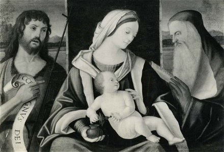 Carpaccio - Madonna con Bambino tra san Giovanni Battista e san Girolamo, Collezione privata, Lugano
