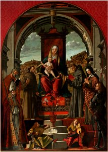 Carpaccio - Madonna con il bambino in trono e sei santi. Museo Antoniano, Padova