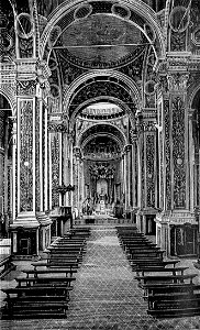 Carpi – Interno di San Nicolò (xilografia)