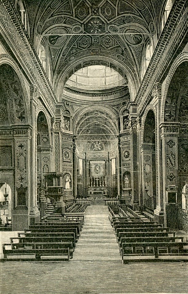 Carpi interno della Cattedrale xilografia