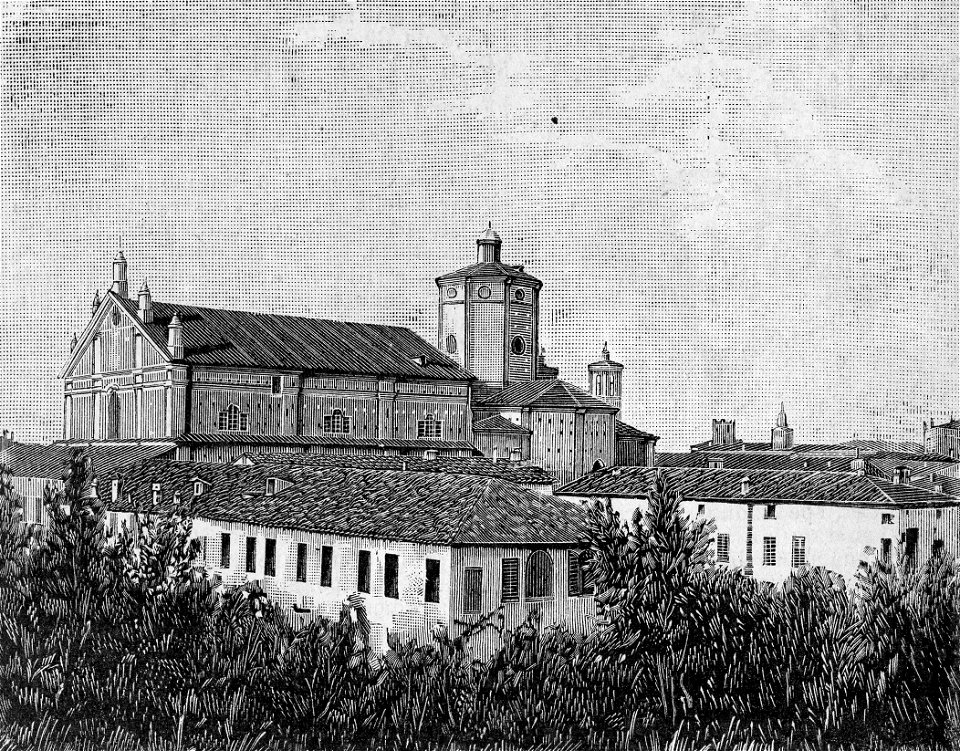 Carpi – Basilica e convento di San Nicolò (xilografia)