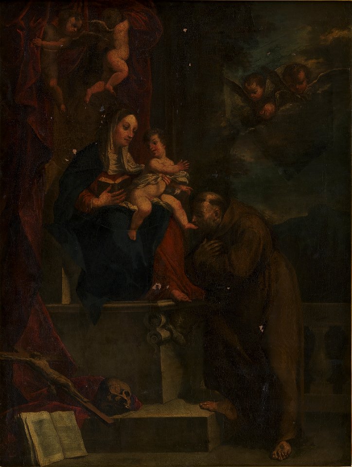 Carracci'erne - Mary, Jesus and St Francis - KMSsp87 - Statens Museum for Kunst