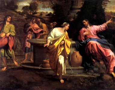 Annibale Carracci - The Samaritan Woman at the Well - WGA4446. Free illustration for personal and commercial use.