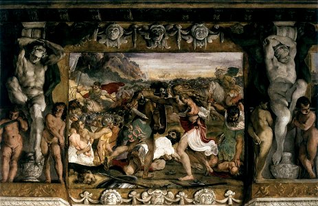 Carracci, Lotta tra Romani e Sabini, Palazzo Magnani, Bologna