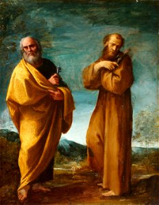 Carracci, Lodovico - Saints Peter and Francis of Assisi - Google Art Project. Free illustration for personal and commercial use.