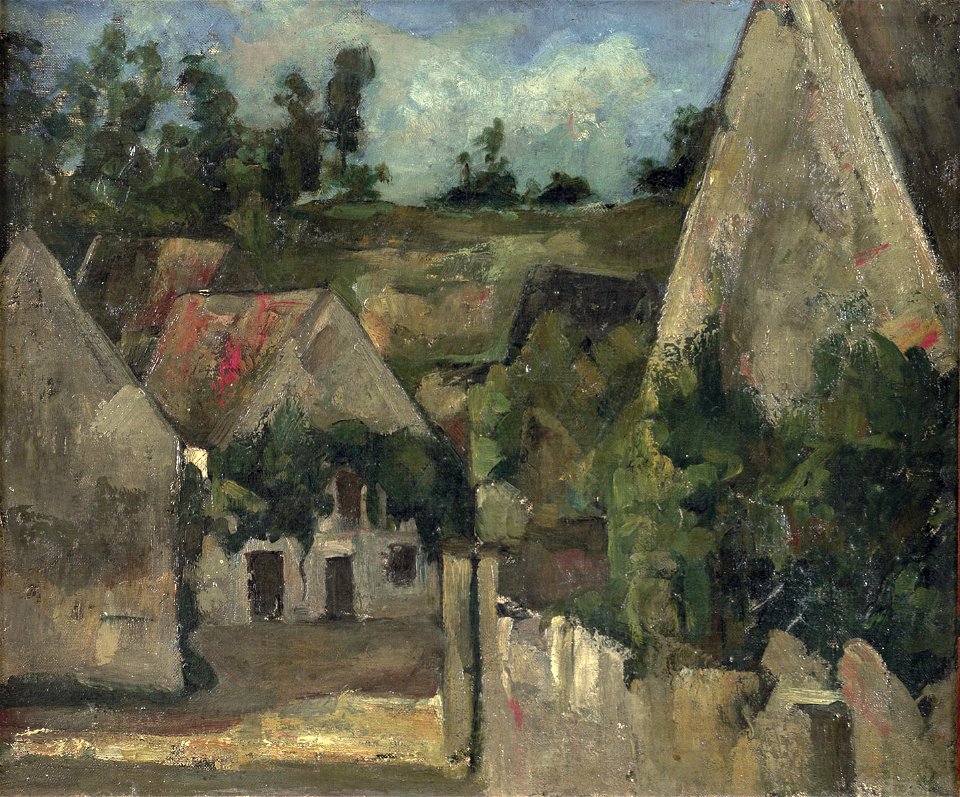 Carrefour de la rue Rémy à Auvers-sur-Oise, par Paul Cézanne, FWN 64