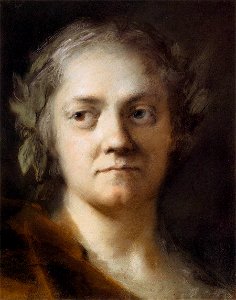 Rosalba Carriera - Self-Portrait - WGA04503. Free illustration for personal and commercial use.