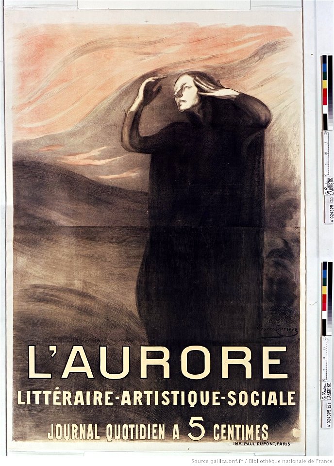 Carrière - L'Aurore littéraire, artistique, sociale, btv1b9010521g