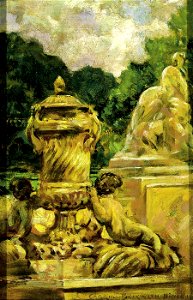 Carroll Beckwith - Jardin de la Fontaine at Nimes, France - 1974.69.8 - Smithsonian American Art Museum