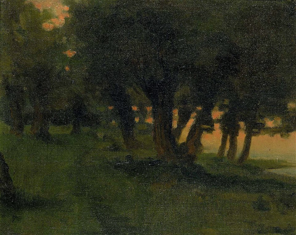 Carroll Beckwith - On the Banks of the Rhine, near St. Germain at Mont d'Or - 1974.69.20 - Smithsonian American Art Museum