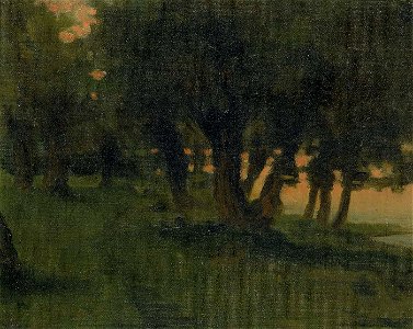 Carroll Beckwith - On the Banks of the Rhine, near St. Germain at Mont d'Or - 1974.69.20 - Smithsonian American Art Museum