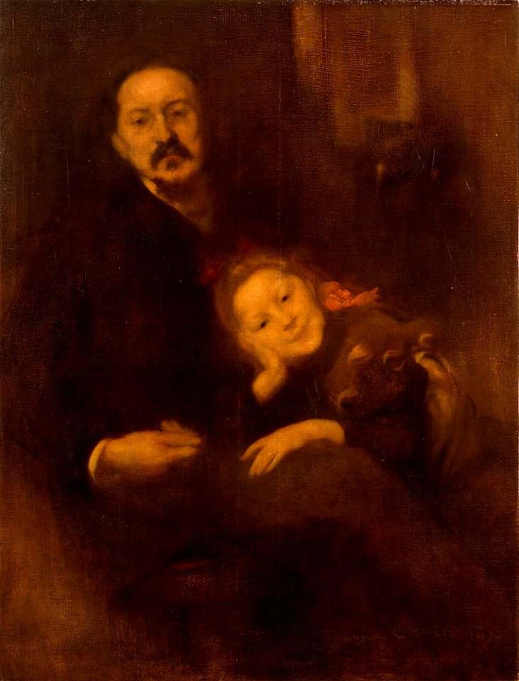 Carrière, Gabriel Séailles et sa fille Andrée