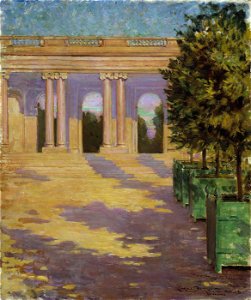 Carroll Beckwith - Arcade of the Grand Trianon, Versailles - 1974.69.15 - Smithsonian American Art Museum