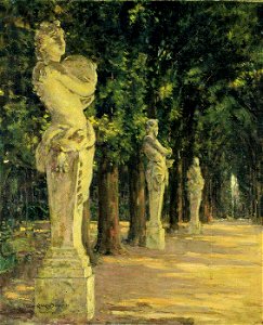Carroll Beckwith - Allee de l'Ete, Versailles - 1974.69.12 - Smithsonian American Art Museum