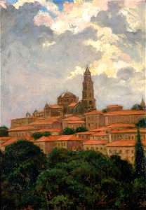 Carroll Beckwith - Cathedral at le Puy - 1974.69.1 - Smithsonian American Art Museum