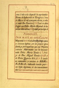 Carta de Brasão de Antônio Baylo, Oseñalde, Perez y Tomás, Cavaleiro da Casa Real Espanhola 23