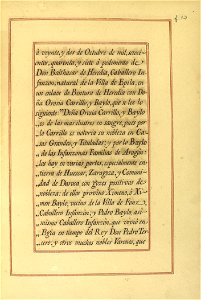 Carta de Brasão de Antônio Baylo, Oseñalde, Perez y Tomás, Cavaleiro da Casa Real Espanhola 64