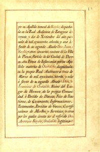 Carta de Brasão de Antônio Baylo, Oseñalde, Perez y Tomás, Cavaleiro da Casa Real Espanhola 88