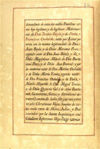 Carta de Brasão de Antônio Baylo, Oseñalde, Perez y Tomás, Cavaleiro da Casa Real Espanhola 87
