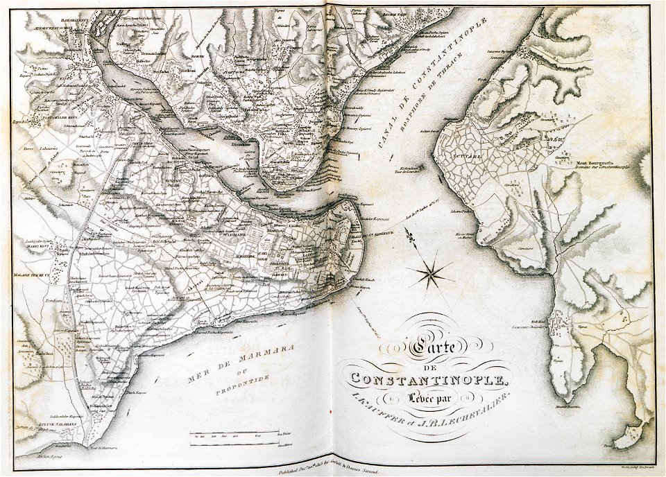 Carte de Constantinople - Clarke Edward Daniel - 1816