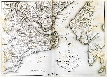 Carte de Constantinople - Clarke Edward Daniel - 1816