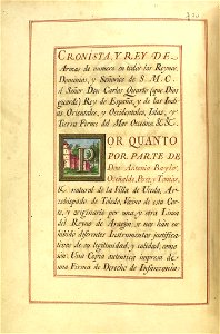 Carta de Brasão de Antônio Baylo, Oseñalde, Perez y Tomás, Cavaleiro da Casa Real Espanhola 89