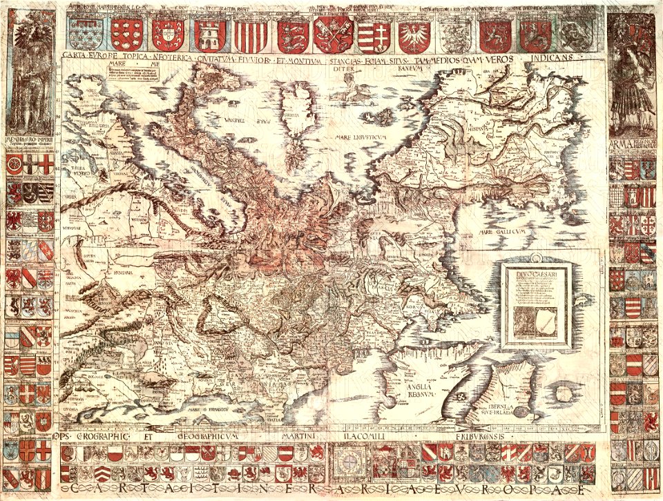 Carta itineraria europae 1520 waldseemueller watermarked