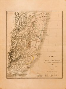 Carte de la Côte de l´Ouest du Brésil entre le 15me et le 23me degrès de latitude du sud d´après Arrowsmith avec quelques rectifications, da Coleção Brasiliana Iconográfica