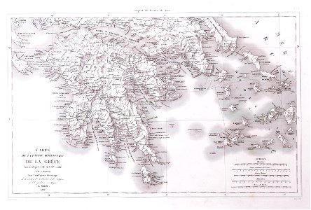 Carte de la partie méridionale de la Grèce - Blouet Guillaume-abel - 1831
