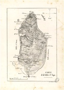 Carte de la Vallée d'Aspe - Fonds Ancely - B315556101 A ABADIE 3 073